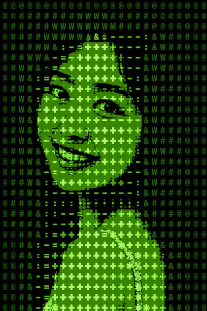 Fictional portrait: ASCII Art Portrait