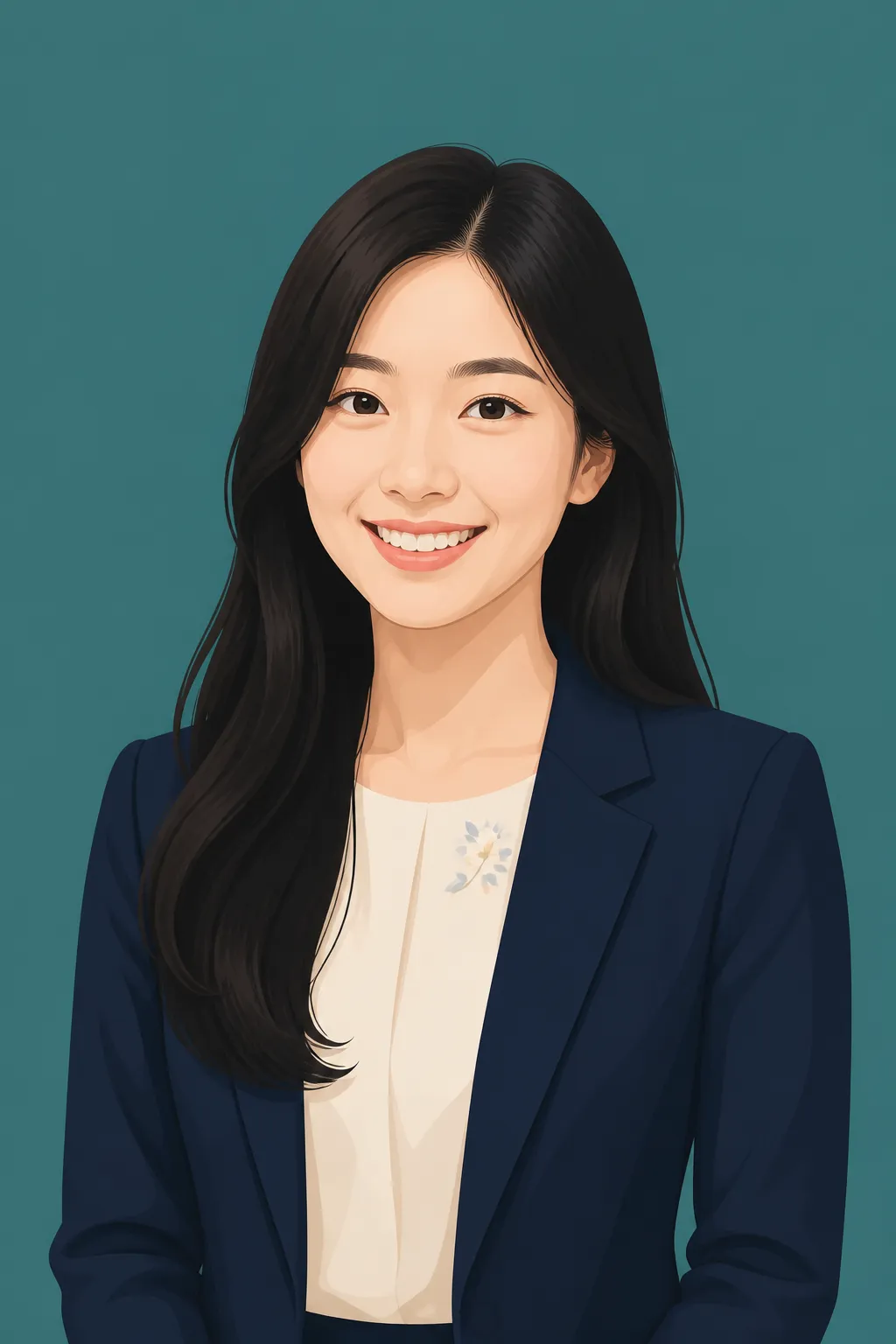 Fictional portrait: Corporate Vector Headshot