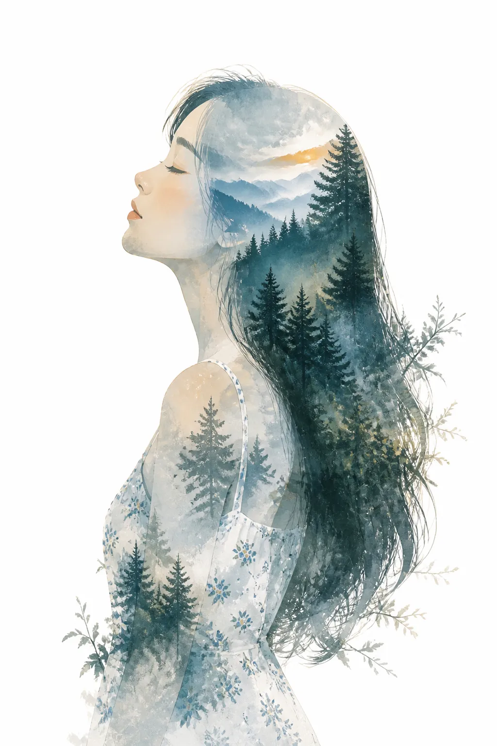 Fictional portrait: Double Exposure