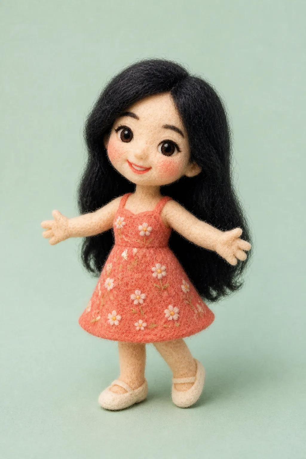 Fictional portrait: Needle-Felted Wool Doll