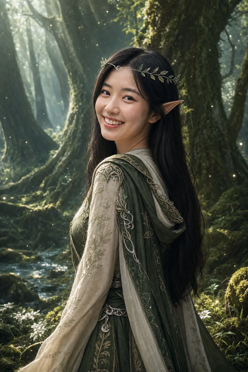 가상 인물 사진: 하이 판타지 엘프
