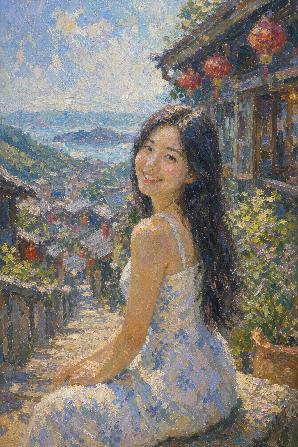 Fictional portrait: Impressionist Painting
