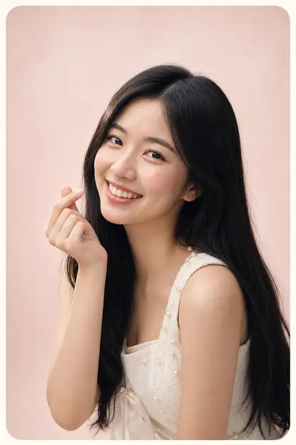 가상 인물 사진: 팝 아이돌 포토카드