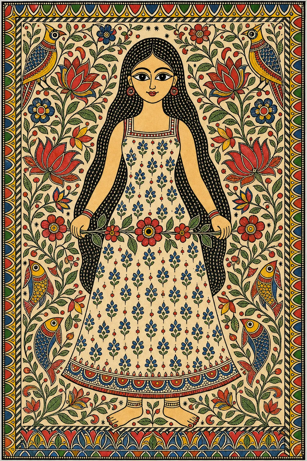 Chân dung hư cấu: Tranh Madhubani