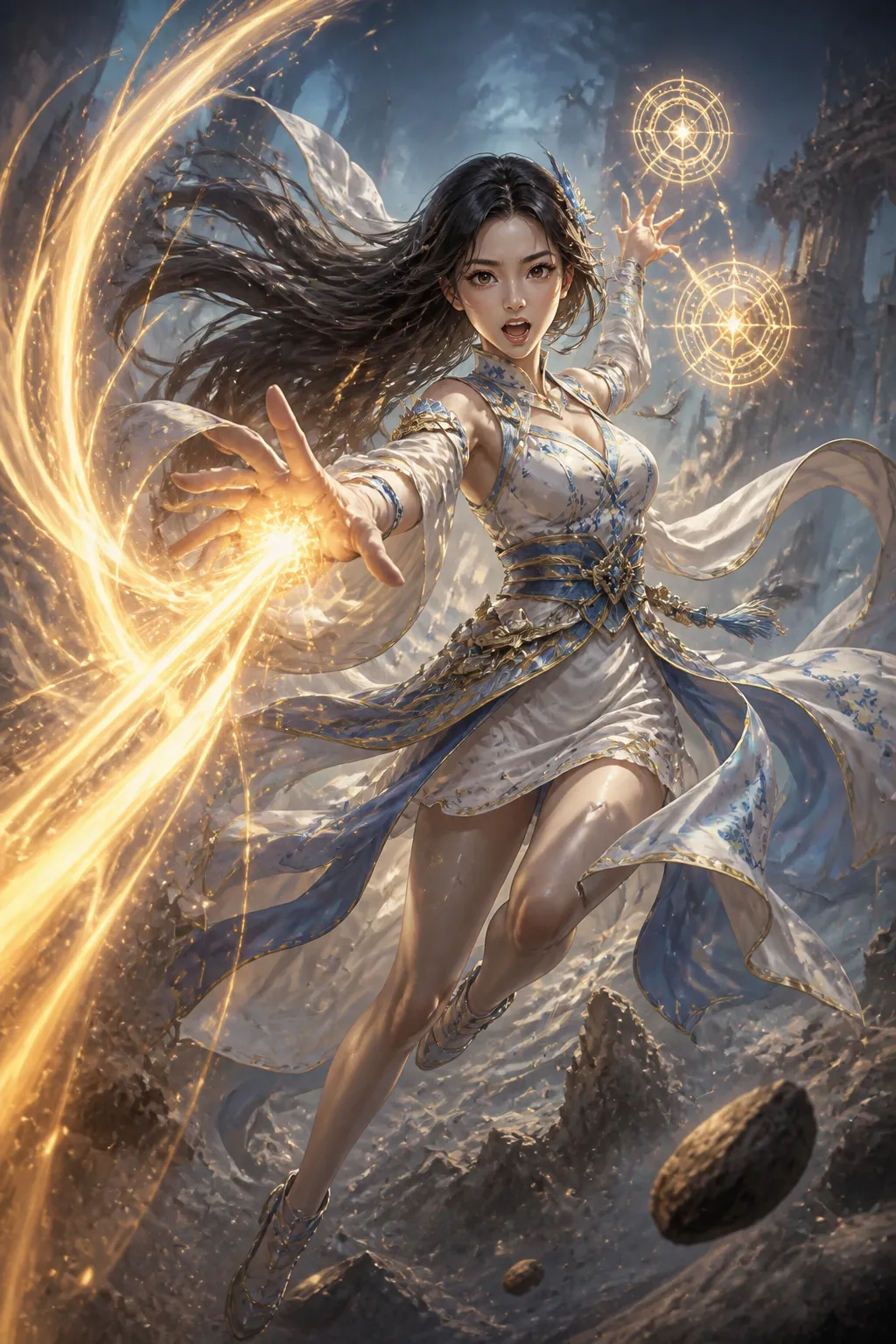 صورة شخصية خيالية: رسم ترويجي لبطل MOBA