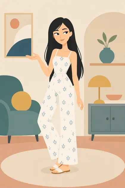 Fictional portrait: Modern Flat Cartoon