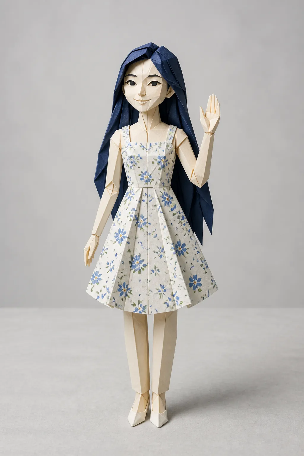 Potret fiktif: Figur Kertas Origami