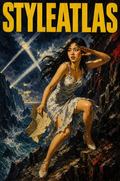 Retrato ficticio: Portada de revista pulp