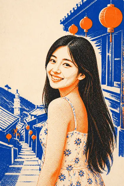 Retrato fictício: Impressão risográfica