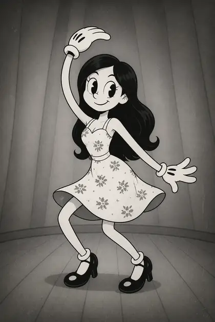 Fictional portrait: 1930s Rubber-Hose Cartoon