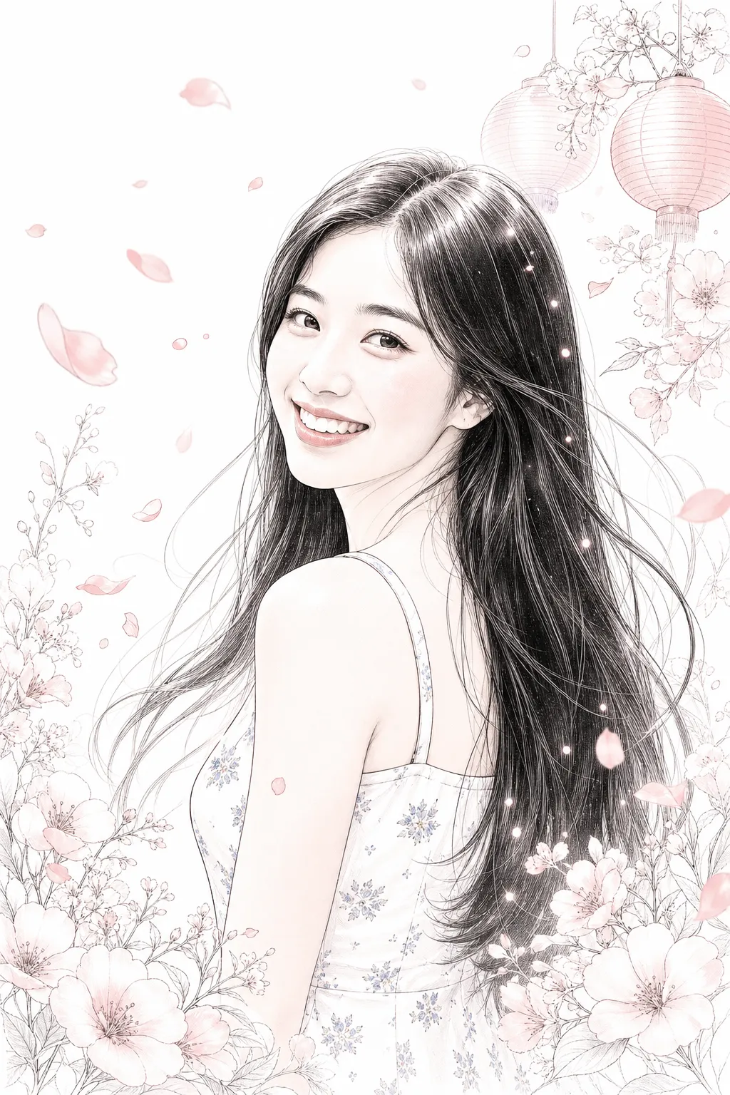 가상 인물 사진: 순정 만화