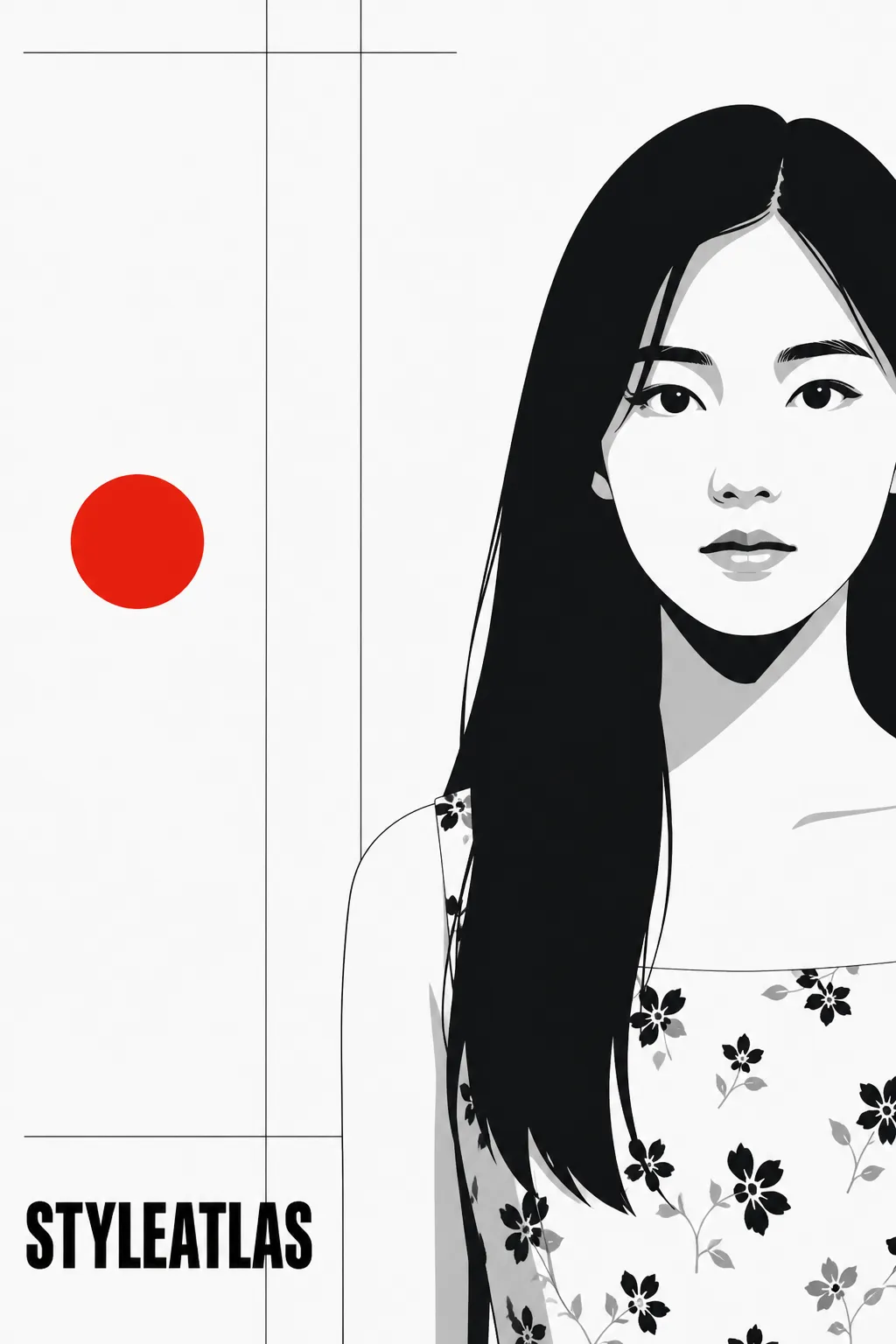 가상 인물 사진: 스위스 타이포그래피 포스터