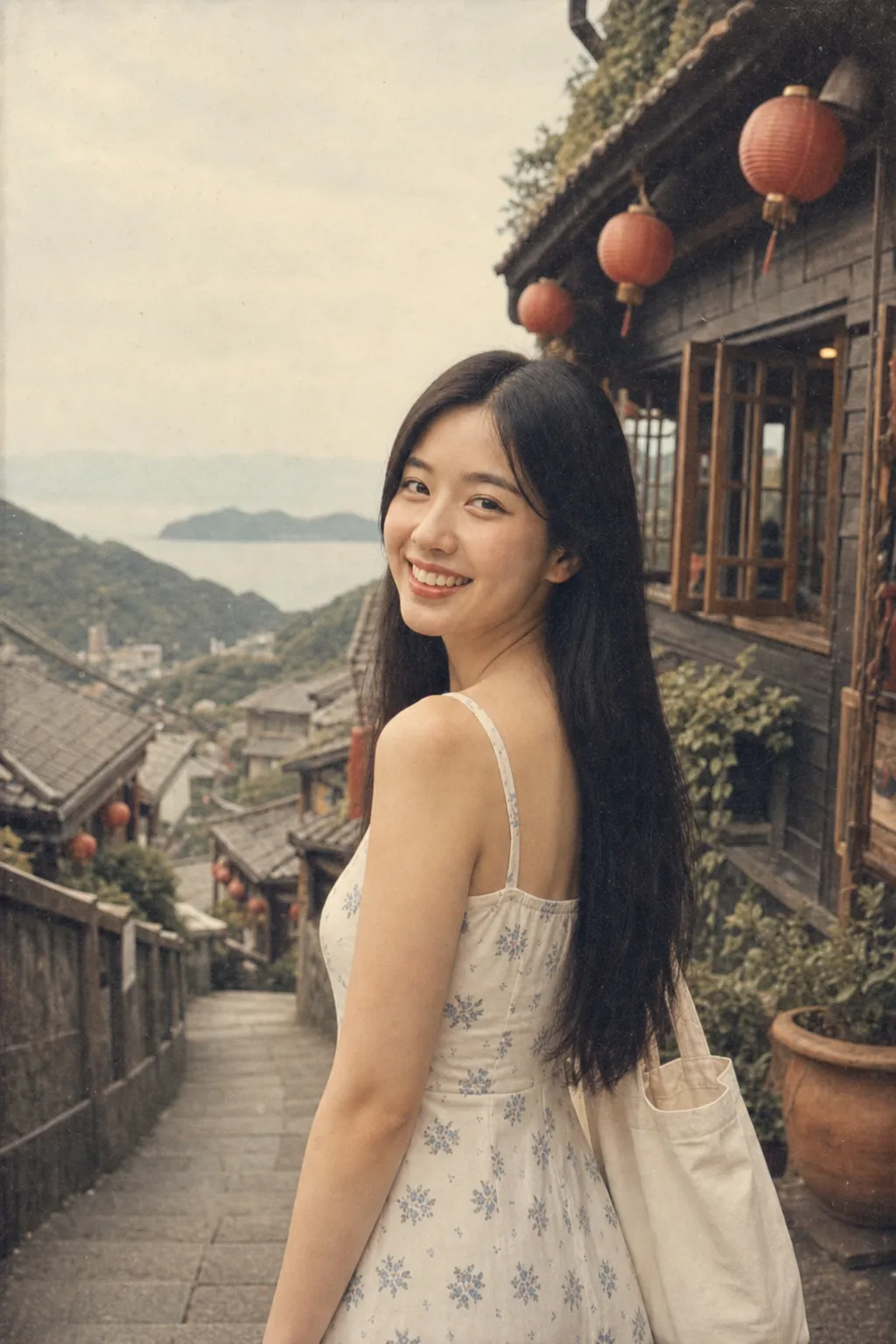 가상 인물 사진: 1970년대 빈티지 사진